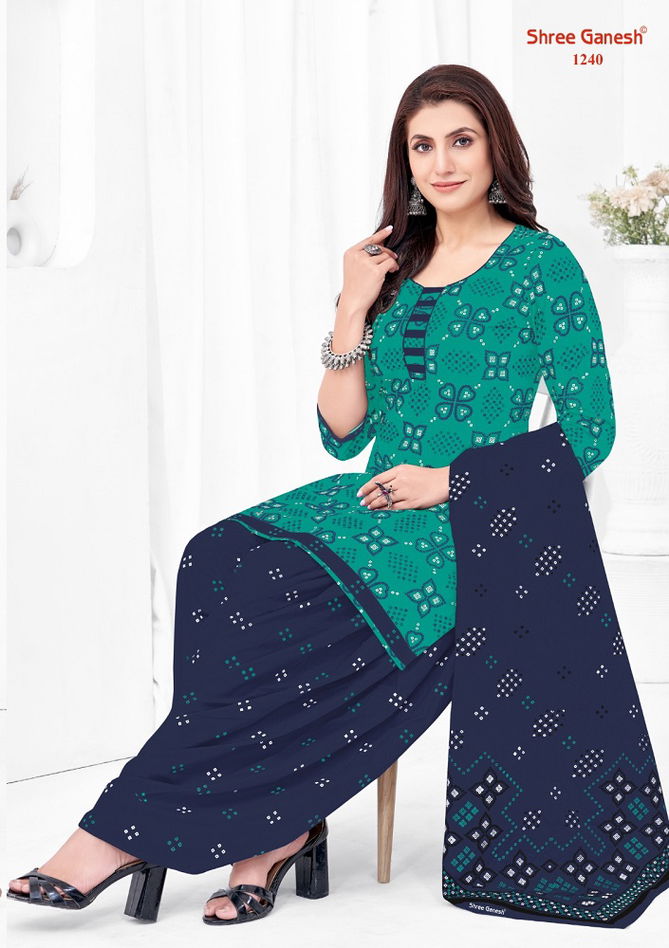 Shree Ganesh Bandhni Vol 2 Patiala Cotton Dress Material Catalog